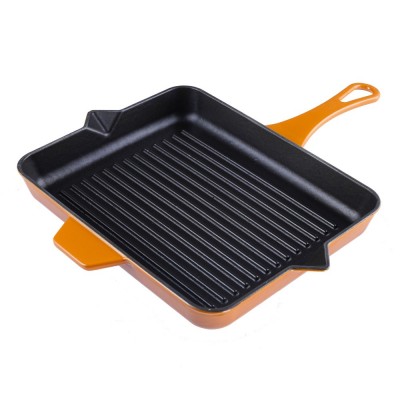 Sartén para parrilla de hierro fundido esmaltado Hosse, Dijon, 26x32cm - Hosse
