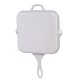 Sartén para parrilla de hierro fundido esmaltado Hosse, Ivory, 28x28cm | Sartén para parrilla de hierro fundido | Sartén de hierro fundido |