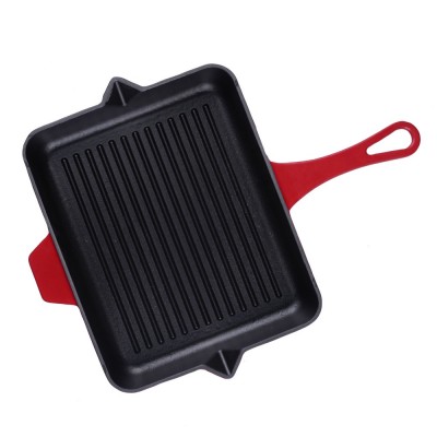 Sartén para parrilla de hierro fundido esmaltado Hosse, Rubin, 26x32cm - Hosse