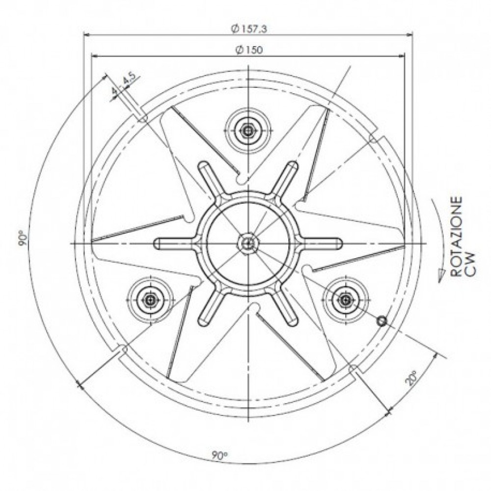 Extractor de humos TRIAL CAF15Y-120S para estufas de pellet Caminetti Montegrappa | Ventiladores y sopladores para estufas de pellets | Repuestos estufa de pellets |