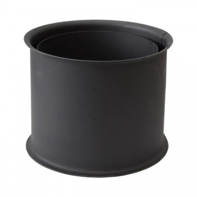 Rosetón doble de chimenea PARKANEX, Acero, Negro, 115mm, Ø150, Espesor 2mm - Comparación de Producto