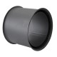 Rosetón doble de chimenea PARKANEX, Acero, Negro, 115mm, Ø150, Espesor 2mm | Tubos para chimeneas de leña | Chimeneas |