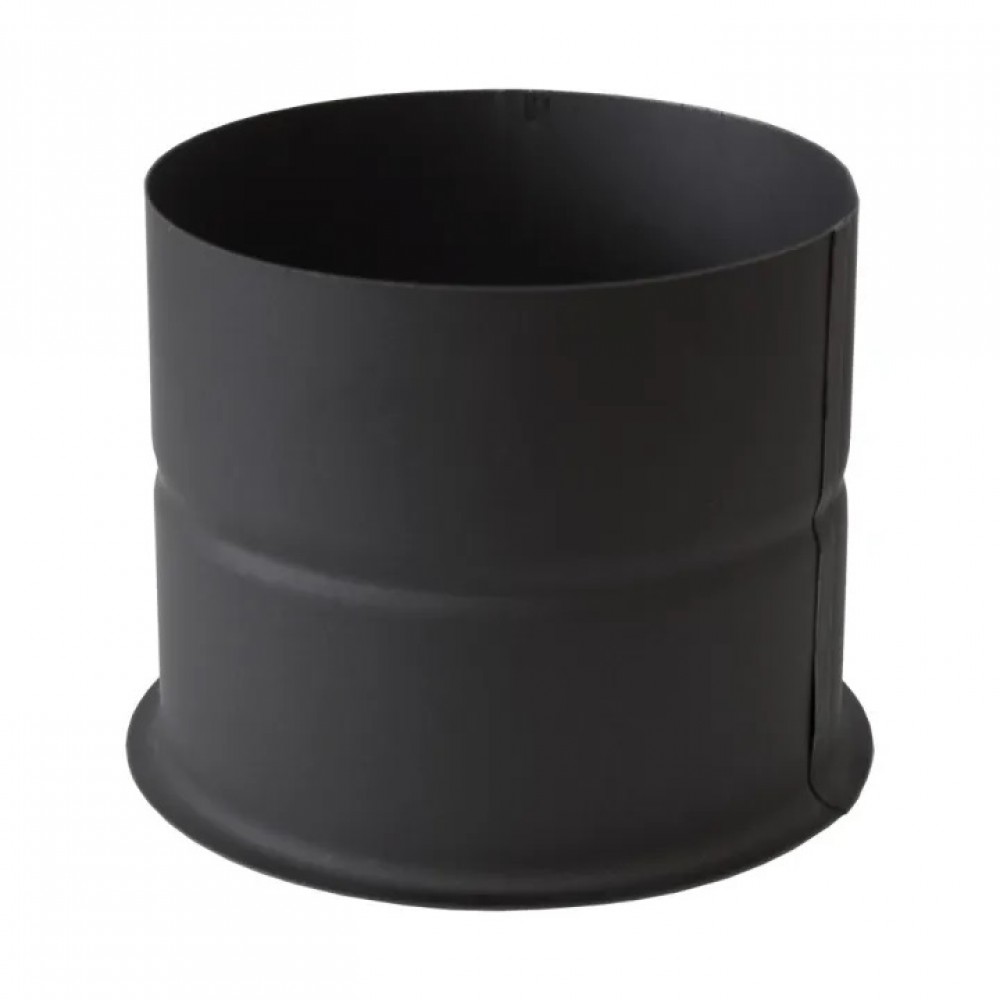 Rosetón de chimenea PARKANEX, Acero, Negro, Ø150, Espesor 2mm | Tubos para chimeneas de leña | Chimeneas |