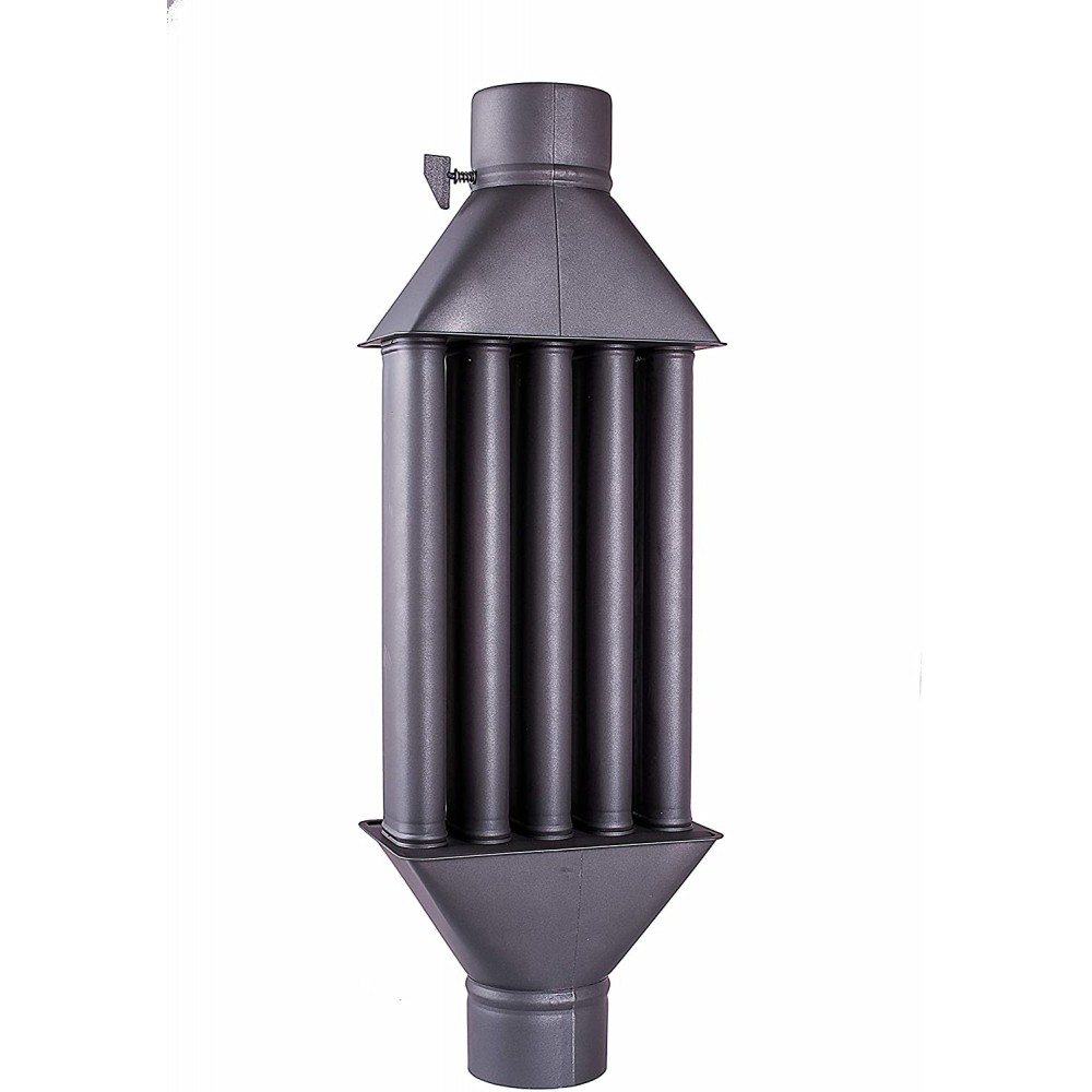 Intercambiador de calor de chimenea de estufa de leña XL, diámetro 130 mm