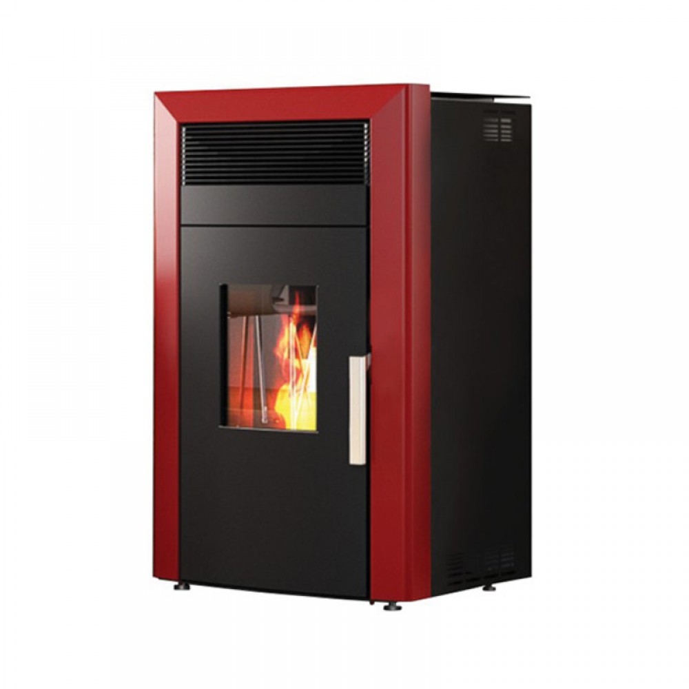 Hidroestufa de pellets Alfa Plam Commo 12 Rojo, 12kW | Hidroestufas de pellets | Estufas de pellets |