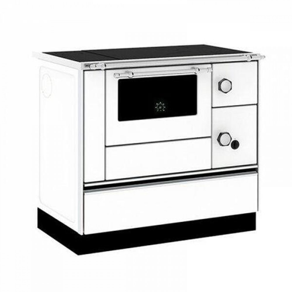 Cocina de leña Alfa Plam Alfa 90 H Favorit Blanca Izquierda, 6.4kW | Cocinas de leña | Leña |