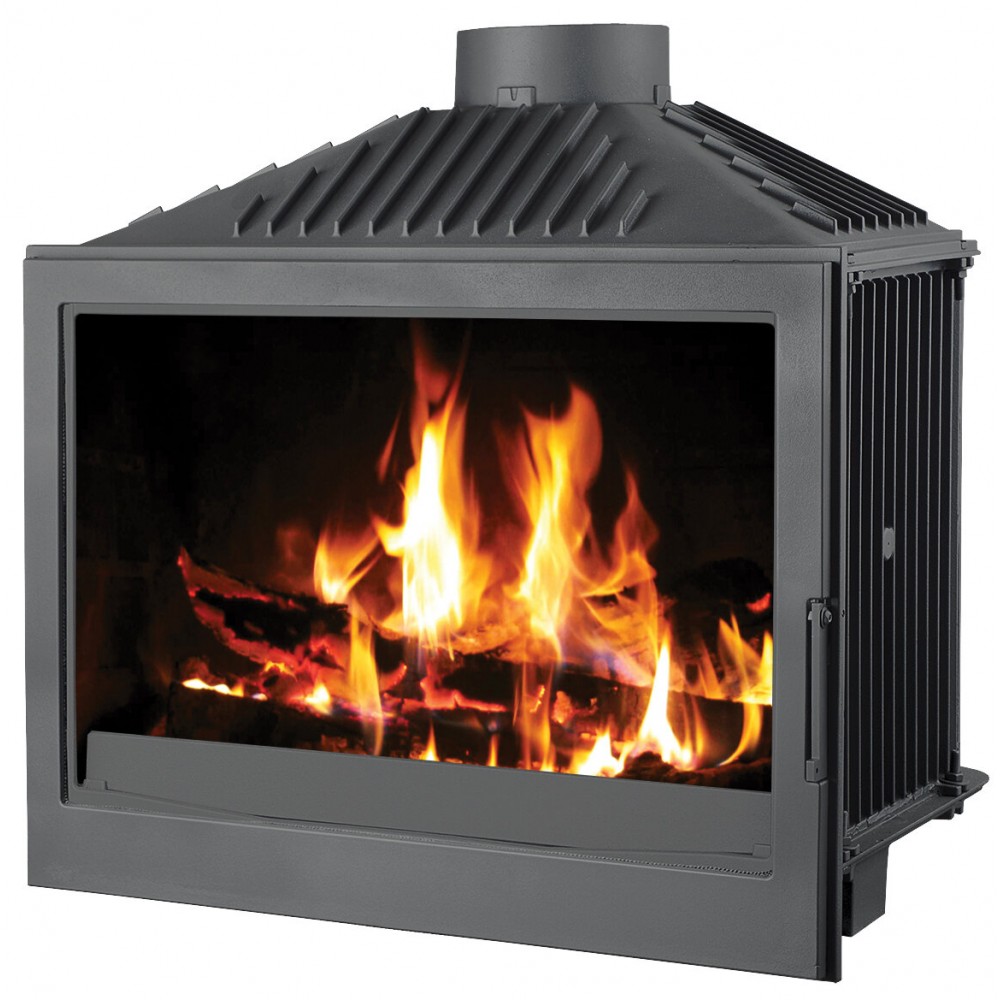 Cassette chimenea Victoria Burdeos (sin regulador de tiro), 14 kW | Chimeneas de leña modernas | Chimeneas de leña |