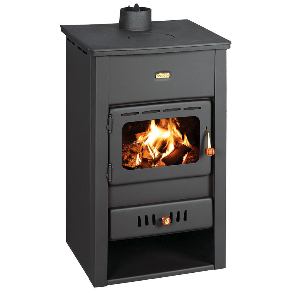 Estufa de leña Prity K2 CP con tapa de hierro fundido, 10,4 kW | Estufas de leña con aire | Estufas de leña |