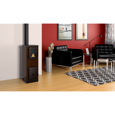Estufa de leña Alfa Plam Vulkan S, Marrón, 4 kW - Comparación de Producto