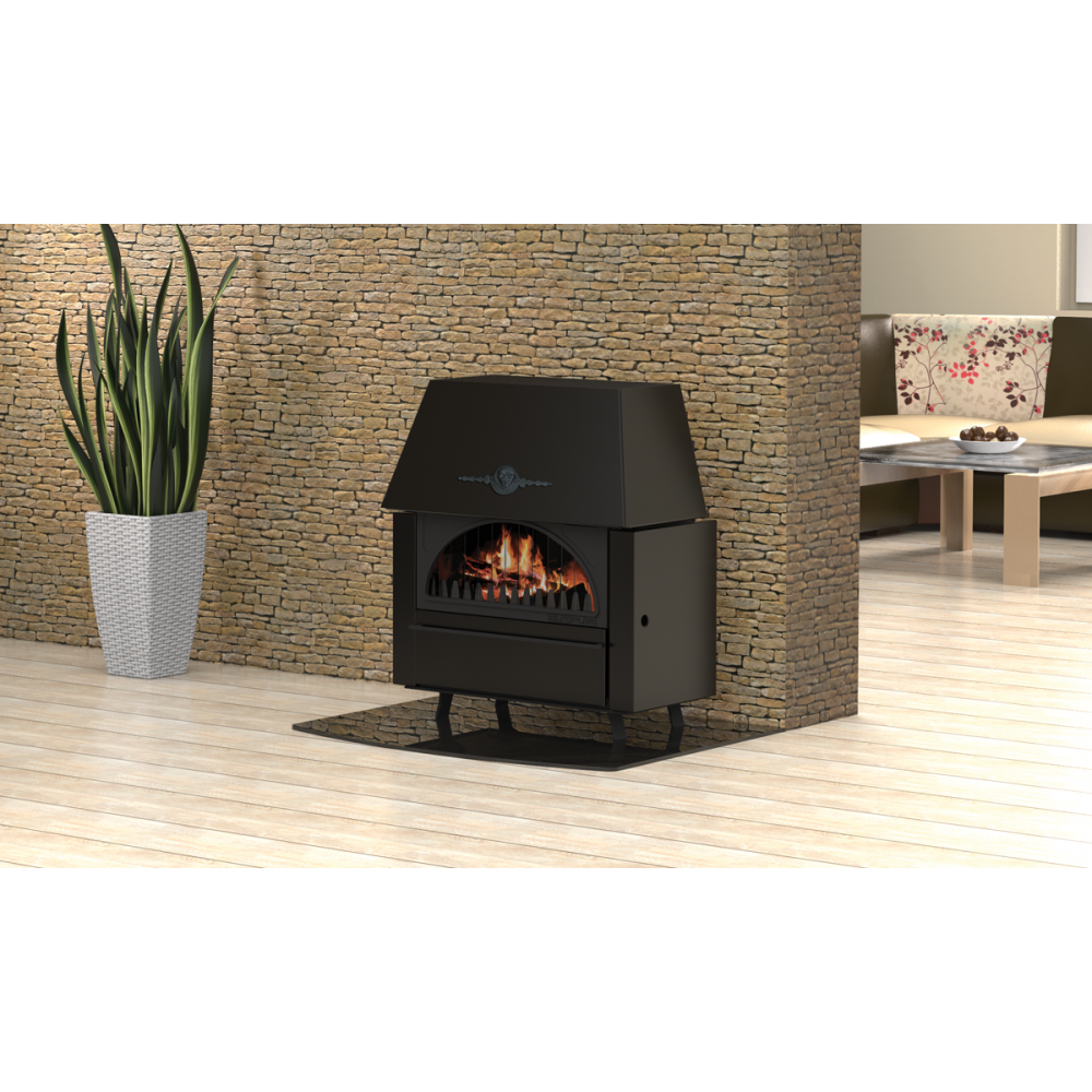Estufa de leña con puerta de hierro fundido Alfa Plam Rustikal, 11 kW | Estufas de leña de hierro fundido | Estufas de leña |
