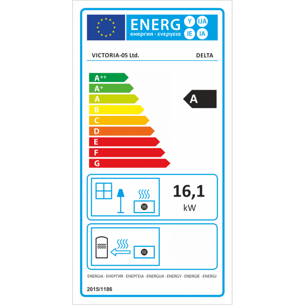 Estufa de leña Victoria Delta, 16.1 kW | Estufas de leña con aire | Estufas de leña |