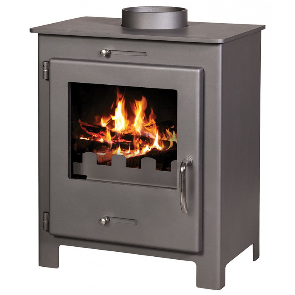 Estufa de leña Victoria Nero, Negro, 6 kW | Estufas de leña con aire | Estufas de leña |