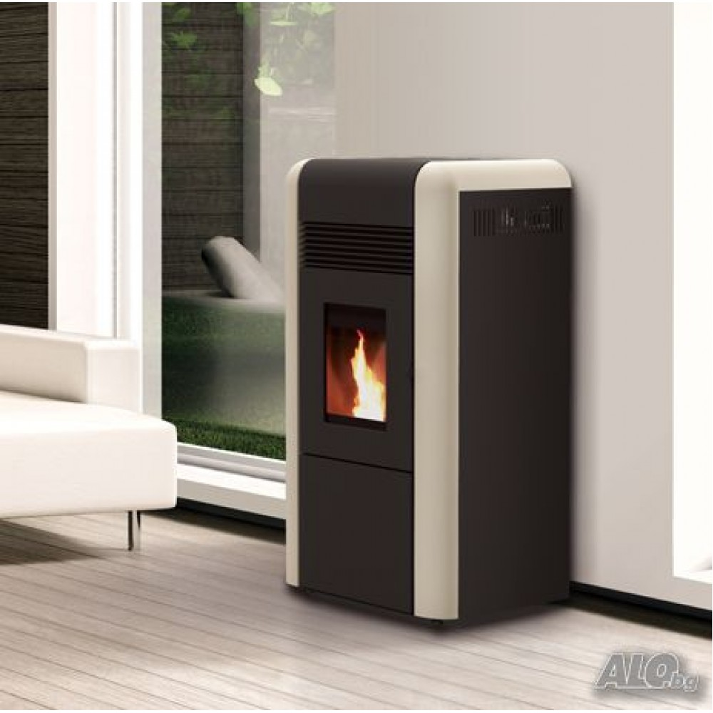 Hidroestufa de pellets Alfa Plam Dino 27 Plata, 27kW | Hidroestufas de pellets | Estufas de pellets |