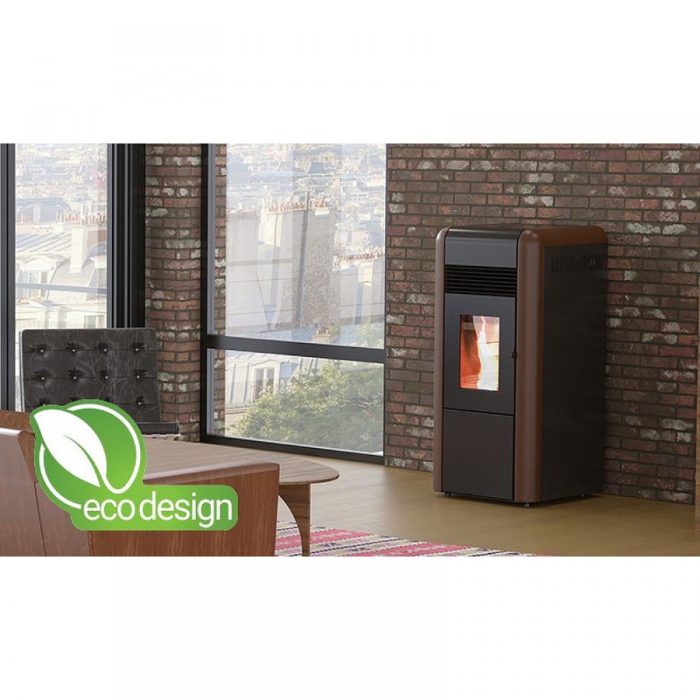 Hidroestufa de pellets Alfa Plam Dino 27 Marrón, 27kW | Hidroestufas de pellets | Estufas de pellets |