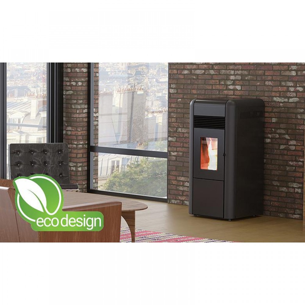 Hidroestufa de pellets Alfa Plam Dino 27 Negro, 27kW | Hidroestufas de pellets | Estufas de pellets |