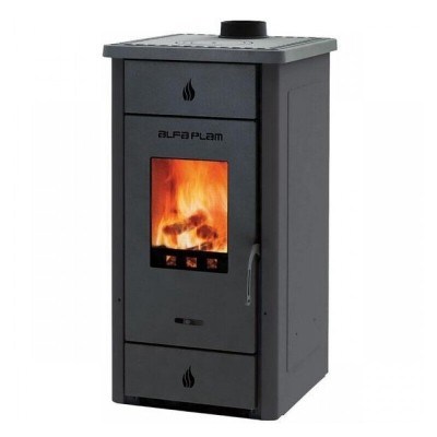 Estufa de leña Alfa Plam Elita 3, Antracita, 7 kW - Comparación de Producto