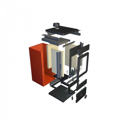 Hidroestufa de leña MBS Thermo Vesta, Negro, 9 kW - Comparación de Producto