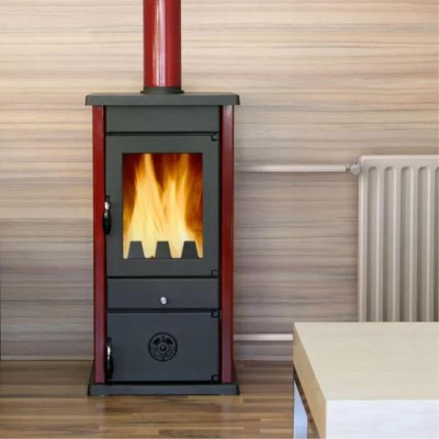 Hidroestufa de leña MBS Thermo Vesta, Rojo, 11.2 kW - MBS