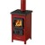 Estufa de leña MBS Happy, Rojo, 6 kW 