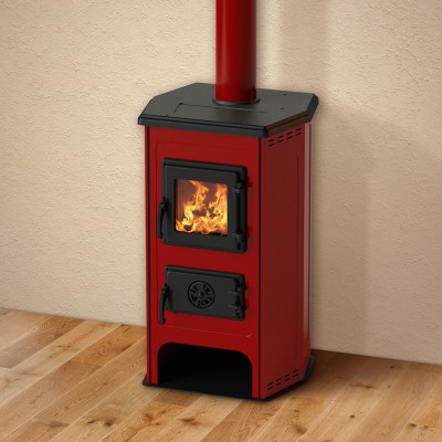 Estufa de leña MBS Hit, Rojo, 11 kW - Comparación de Producto