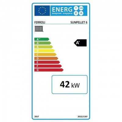 Caldera de pellets (conjunto) Ferroli SUN PELLET 6, 42 KW - Ferroli