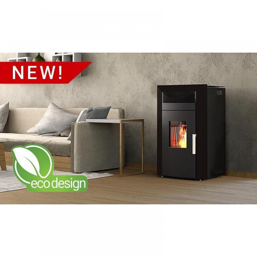 Hidroestufa de pellets Alfa Plam Commo 12 Negro, 12kW | Hidroestufas de pellets | Estufas de pellets |