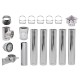 Kit chimenea Acero inoxidable Aislada Ф200 (diámetro interior), 6,7m | Chimeneas (conjuntos) | Chimeneas |