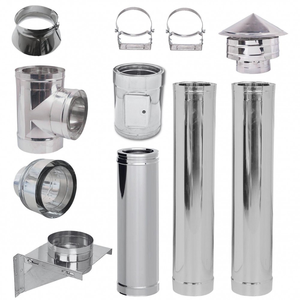 Kit chimenea Acero inoxidable Aislada Ф250 (diámetro interior), 3,7m | Chimeneas (conjuntos) | Chimeneas |
