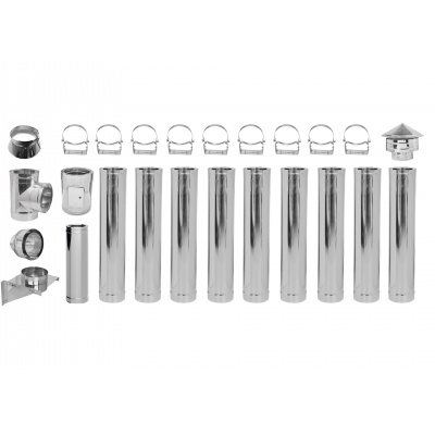 Kit chimenea Acero inoxidable Aislada Ф300 (diámetro interior), 10,7m - Comparación de Producto