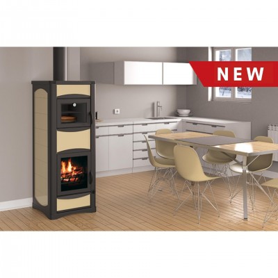 Hidroestufa de leña con horno Alfa Plam Paollo F, 20 kW - Estufas de leña con horno