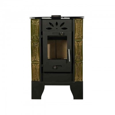 Estufa de leña Horvat Thetford TK6-3, Oliva, Verde, 6.5 kW - Horvat