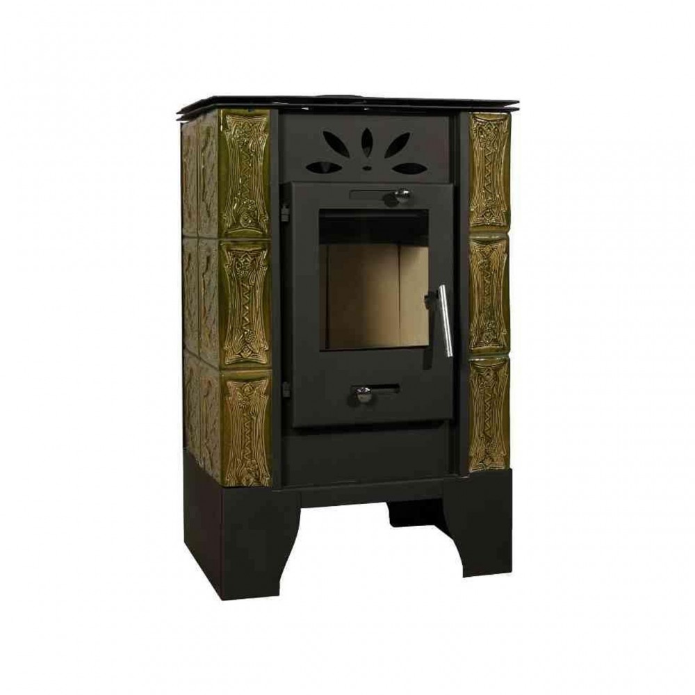 Estufa de leña Horvat Thetford TK6-3, Oliva, Verde, 6.5 kW | Estufas de leña con aire | Estufas de leña |