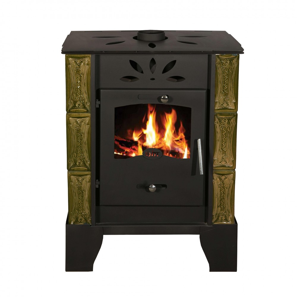 Estufa de leña Horvat Thetford TK9-3, Verde, 9 kW | Estufas de leña con aire | Estufas de leña |