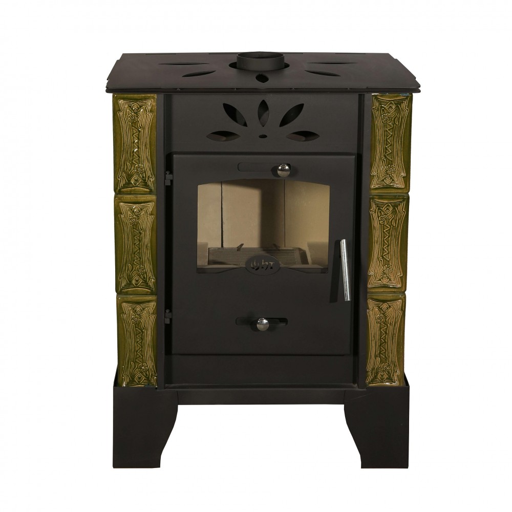 Estufa de leña Horvat Thetford TK9-3, Verde, 9 kW | Estufas de leña con aire | Estufas de leña |