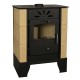 Estufa de leña Horvat Thetford TK9-3, Beige, 9 kW | Estufas de leña con aire | Estufas de leña |