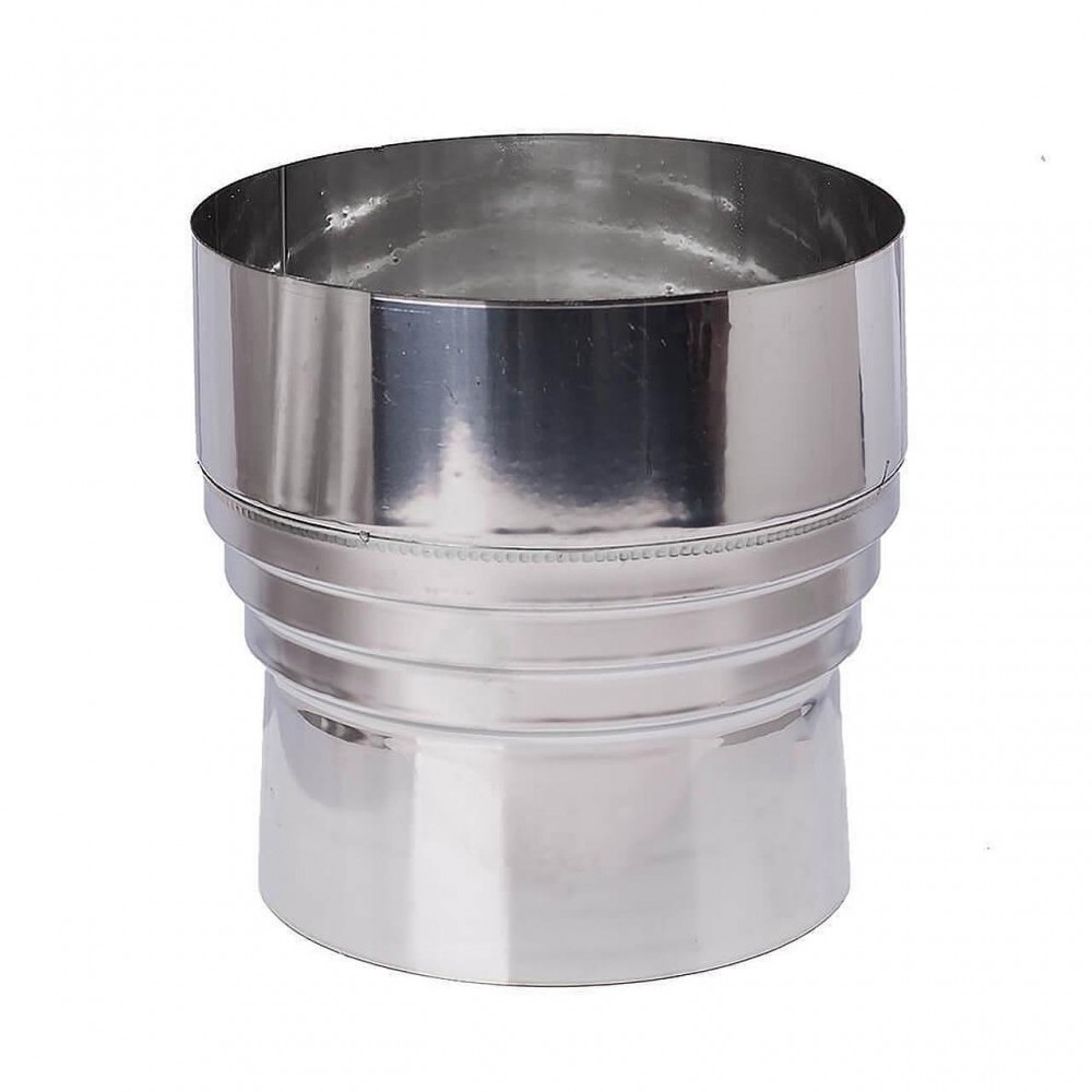 Kit de chimenea para estufa de pellets, de acero inoxidable AISI 304, 100-130mm | Chimeneas (conjuntos) | Chimeneas |