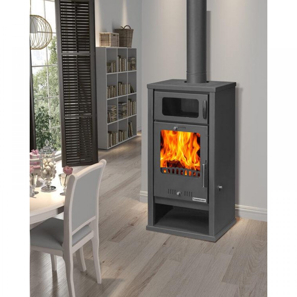 Estufa de leña con horno Balkan Energy Troy, 7.8 kW | Estufas de leña con aire | Estufas de leña |