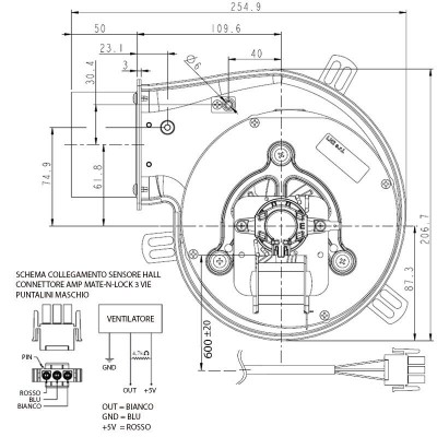 Smoke extractor fan 160m³/h 50W 300Pa - Comparación de Producto