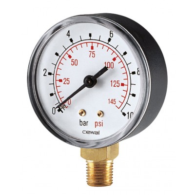 Radial manometer Cewal, Bottom connection - Comparación de Producto
