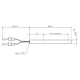 Resistencia para estufas de pellets La Nordica y otras, longitud total 185mm, 400W | Encendedores / Resistencias | Piezas de estufa de pellets |
