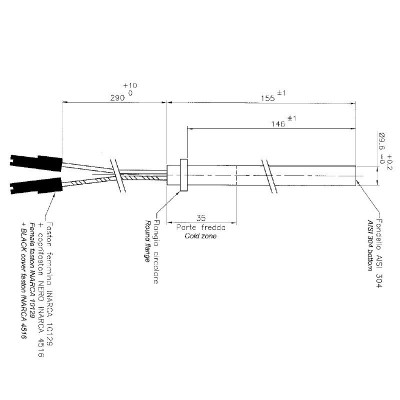 Resistencia para estufas de pellets Ecoforest y otras, longitud total 155mm, 250W - Comparación de Producto