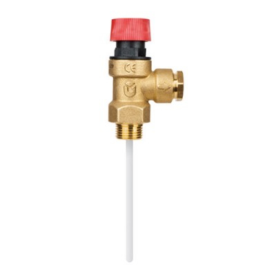 Válvula de seguridad de doble función temperatura y presión, Tamaño ⌀18 x 1/2" - Comparación de Producto