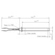 Resistencia para estufas de pellets Alfa Plam, Palazzetti, Biasi, Olimpia Splendid, Olsberg Libera, Royal, Thermorossi y otras, longitud total 160mm, 350W | Resistencias para estufas de pellets | Repuestos estufa de pellets |