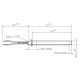 Resistencia para estufas de pellets Palazzetti, Cadel, Thermorossi, Olimpia Splendid, longitud total 170mm, 350W | Encendedores / Resistencias | Piezas de estufa de pellets |