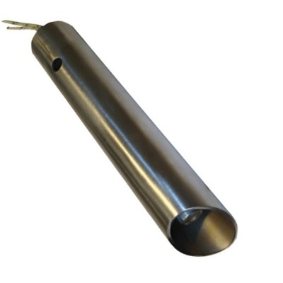 Resistencia con tubo canalizador de aire para quemador de pellets Ferroli, Anselmo Cola y otros, longitud total 120mm, 350W - Ferroli