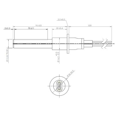 Resistencia cerámica para estufas de pellets ETA, Grant Spira, ComfortBilt y otros, longitud total 107mm, 260W - Comparación de Producto