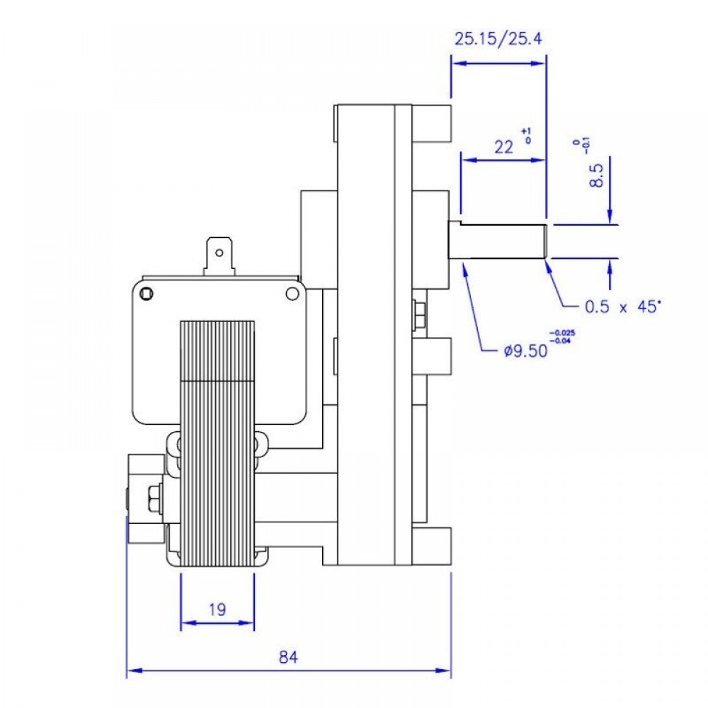 Motorreductor Mellor FB1330, 1RPM para estufa de pellets Anselmo Cola, Enviro, Kalor, MCZ, Palazzetti, Royal, Thermorossi y otros | Motorreductores | Piezas de estufa de pellets |