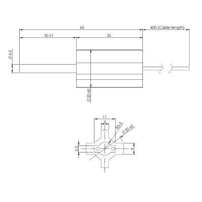 Resistencia de bajo voltaje para estufas de pellets Eco Spar, BURNiT, longitud total 65mm, 95W a 24V - Comparación de Producto