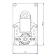 Motorreductor Mellor FB1192 para estufas de pellets Anselmo Cola, Biasi, Caminetti Montegrappa, Ferroli, Kalor, MCZ, Olimpia Splendid, Palazzetti, Piazzetta, Royal, Thermorossi y otros, 1.26RPM | Motorreductores para estufas de pellets | Repuestos estufa 