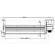 Ventilador tangencial para estufas de pellets Sideros y otras, de Ø45 mm, Caudal 165 m³/h | Ventiladores y sopladores para estufas de pellets | Repuestos estufa de pellets |